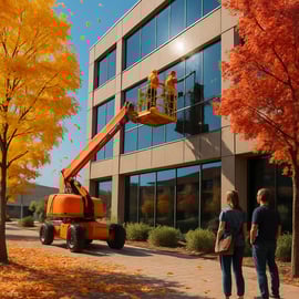 Why Fall is Prime Time for Commercial Window Cleaning