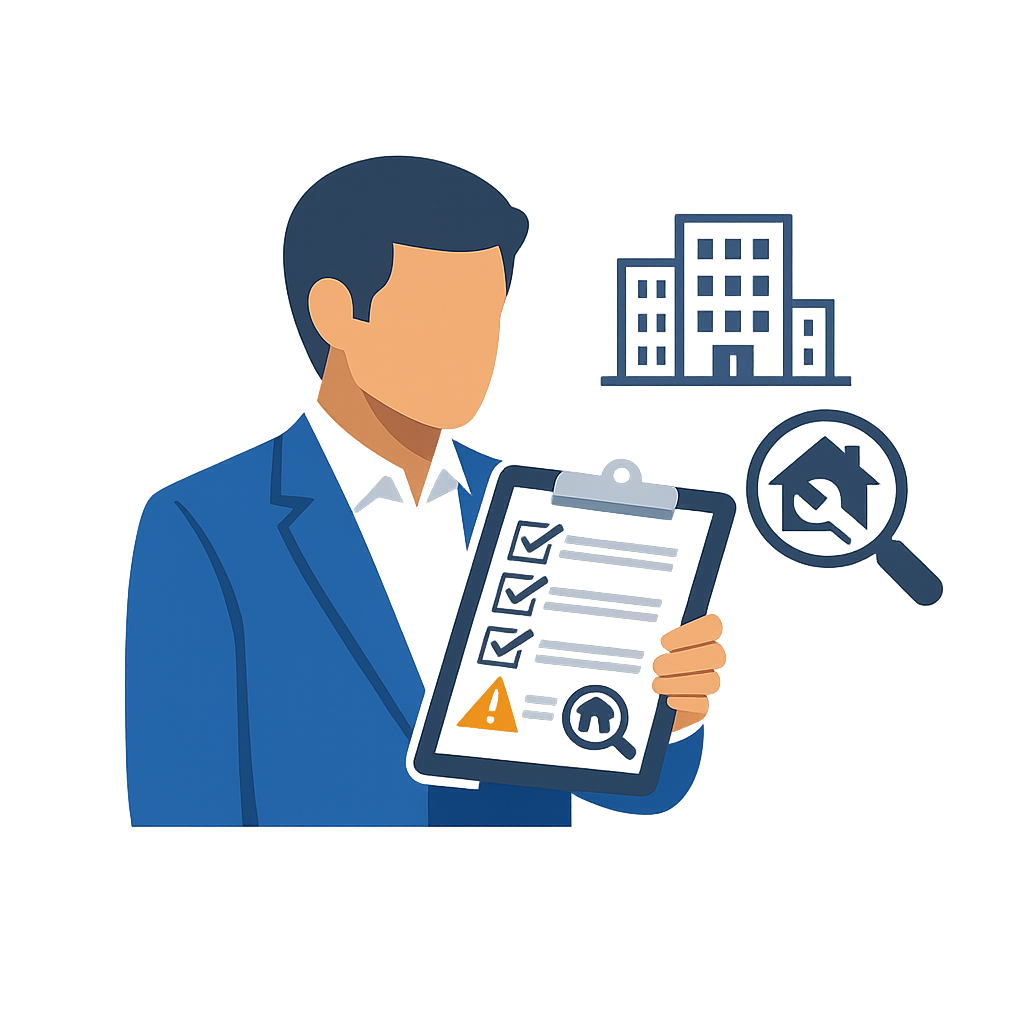 Property manager reviewing clear compliance documentation with straightforward inspection recommendations